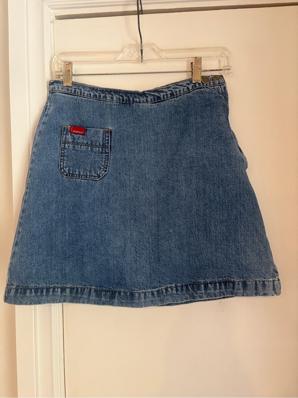Y2K Bobson Classic Blue Denim A-Line Skort - Women